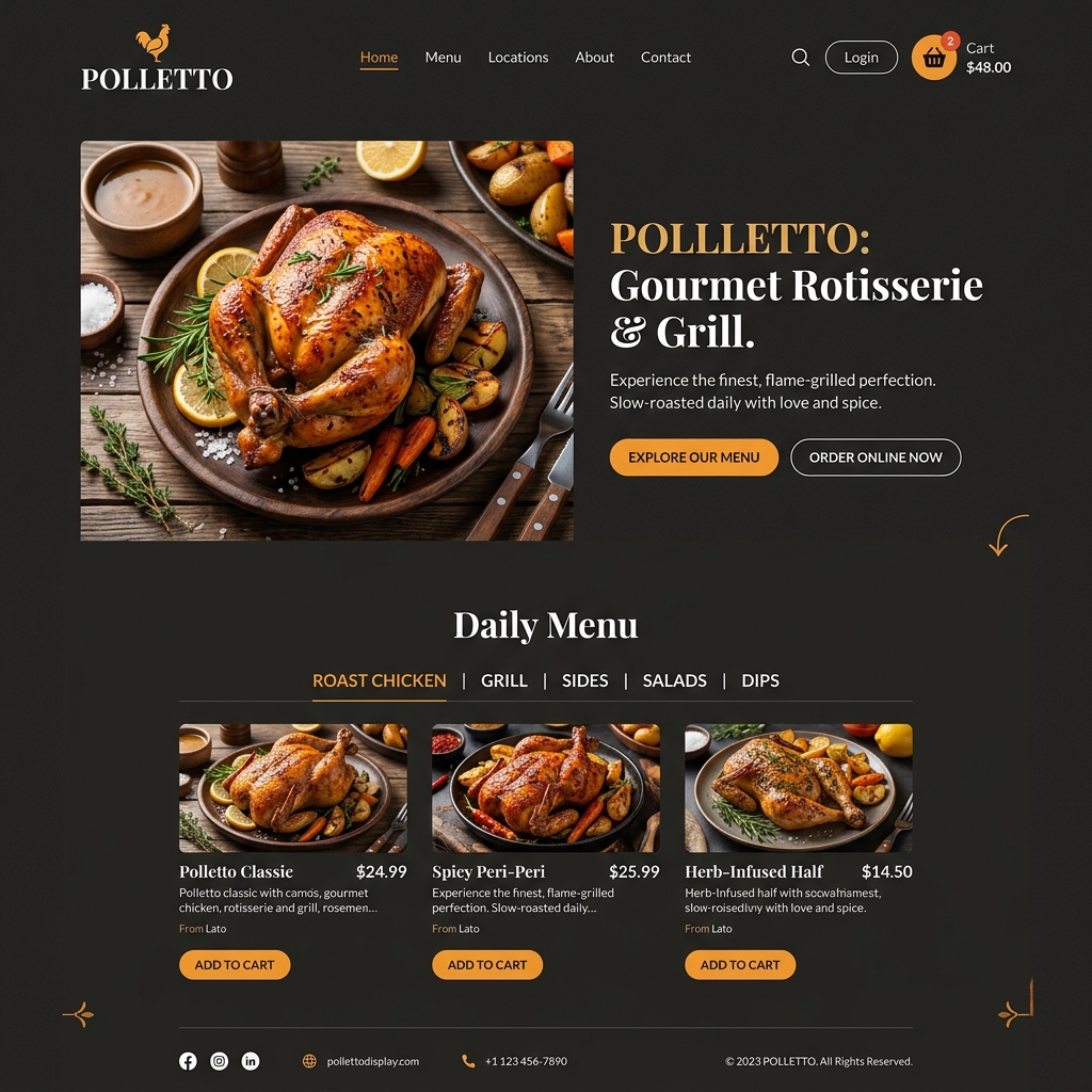 Sito web Polletto — Realizzato da ZEROLAB Creative